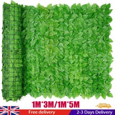 6M/10M artificial hedge fake ivy garden fence privacy shielding roll wall panel