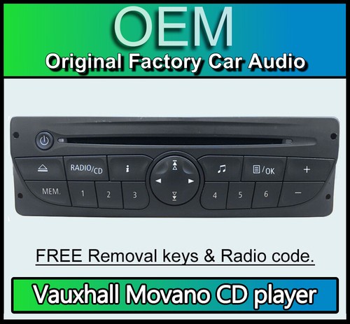 Vauxhall movano player - movano, cd