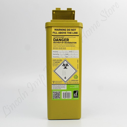 Yellow sharps insulin syringe - insulin,
