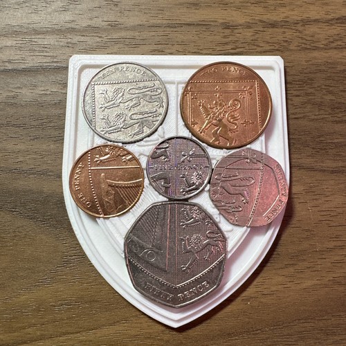 Royal shield british coin - royal,