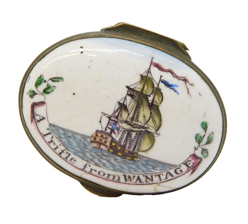 Georgian bilston enamel - enamel, patch
