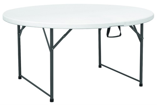 5ft round folding table - round,