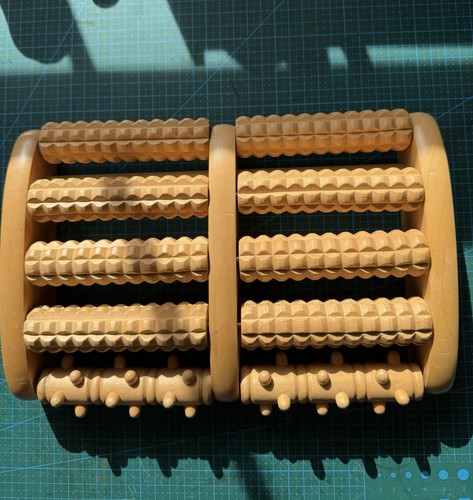 Wooden foot roller massager - wooden,