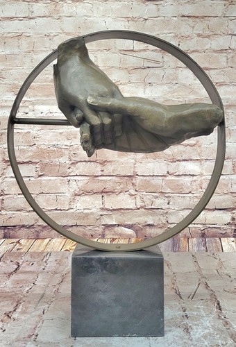 Dali solid bronze sculpture - solid,