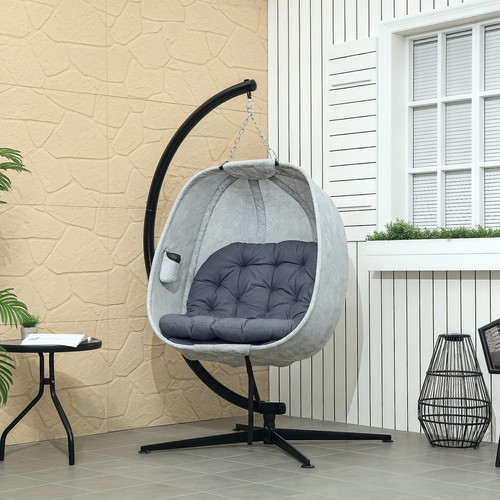 Outsunny hanging egg chair - hanging,