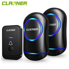 Wireless Door Bell Doorbell LED Flash Waterproof 1000ft Wall Plug In Loud Chime