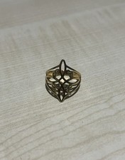Gold Hollow Knot Ring