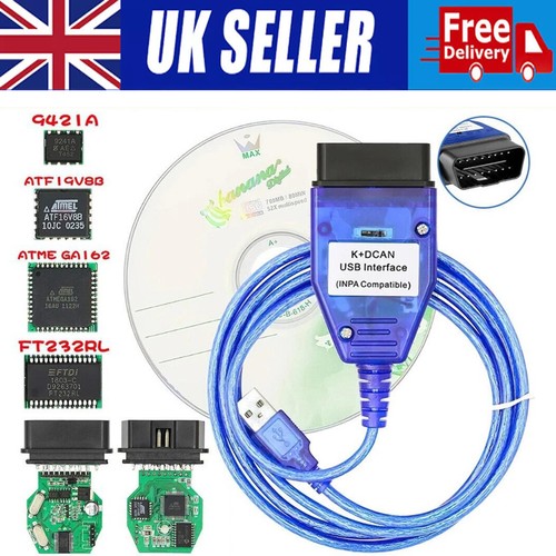 Dcan obd2 cable - obd2, w/