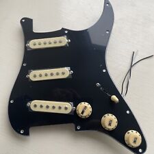 Strat SSS 3-ply, 11-Hole, B-w-B & Cream Fully Loaded Pickguard, 250k Pots.