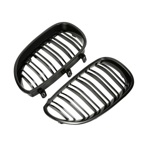 Gloss black front hood - 2x,