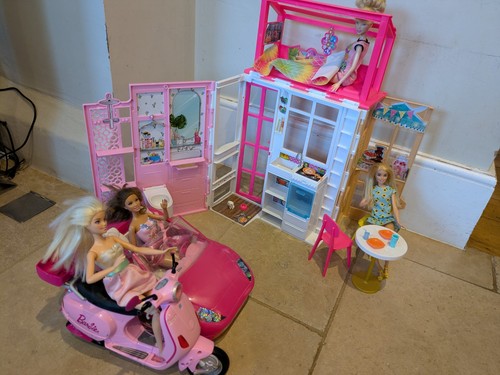 Barbie folding house car and - folding,