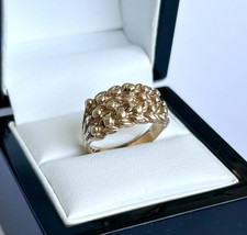 9ct Gold Boys Ladies Keeper Signet Ring 5.25 Grams  🔵🔴🟡