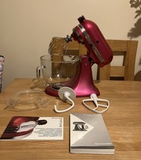 Rare Raspberry Ice Kitchenaid Stand Mixer With Attachments & Manual