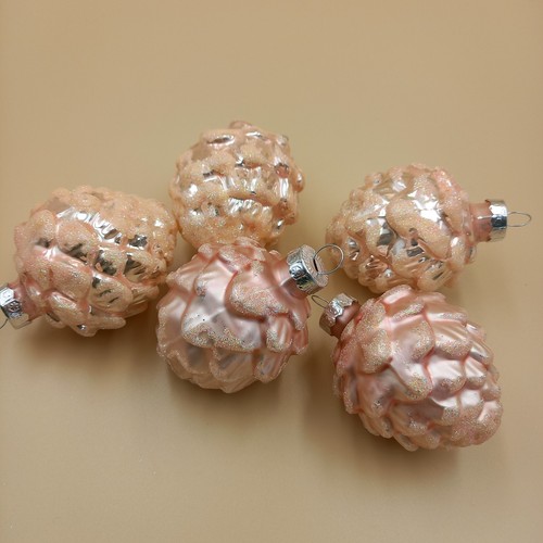 Pink and peach pinecone - 5,
