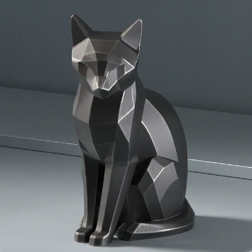 Low poly cat - figurine, 190mm