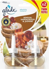 Glade Electric Twin Refill Scented Oil Plugin Sandalwood & Jasmine, 2 x 20ml