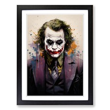 Joker Conceptual Framed Canvas