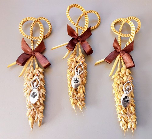 Spiral goddess corn dolly - goddess,