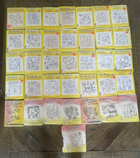Lot of 36 Aunt Martha's Hot Iron Embroidery Transfers New Old Stock UNCUT  (32)