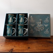 Nourcar Peacock Set of 4 Mugs