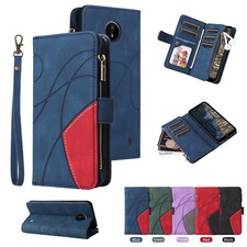 Case for Nokia G20 G50 G21 Doka Zipper PU Leather Flip Wallet Case Phone Cover