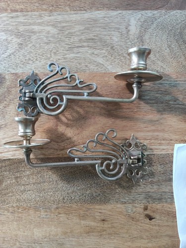 Antique swing arm brass piano - antique,