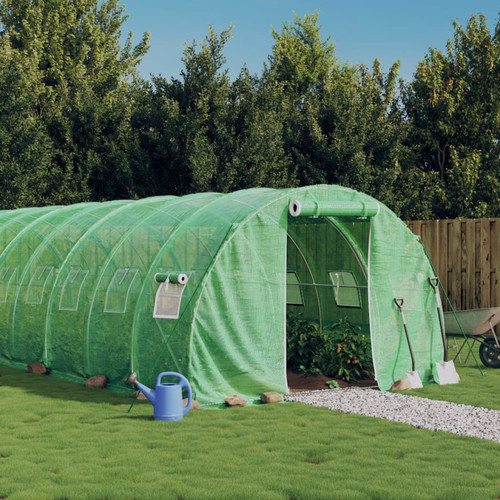 Greenhouse 6x3x2m green - 6x3x2m, pe