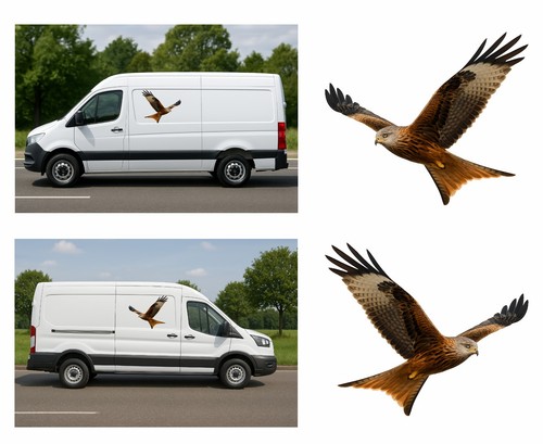 Red kite flight - red,