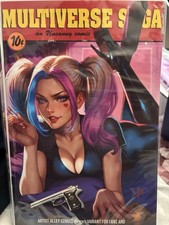 MULTIVERSE SAGA DHAXINA HARLEY QUINN PULP FICTION HOMAGE NICE TRADE LTD 150