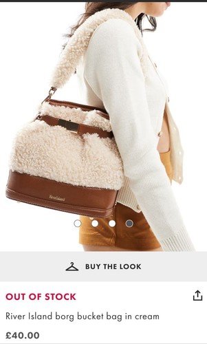 River island brown cream - cream, borg