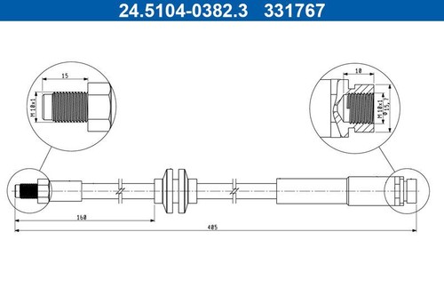 Fits ate 5104 0382 - fits, brake