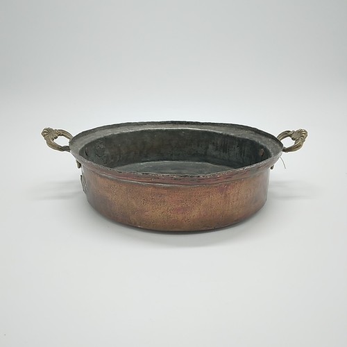 Vintage antique lined copper - lined,