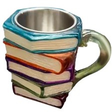 Painted Book Mug Novelty Coffee Mugs For Book Lover Gifts For Women Unique Gift