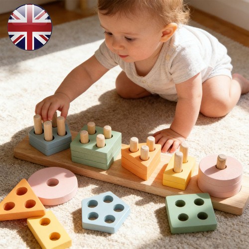 Wooden shape sorter - wooden,