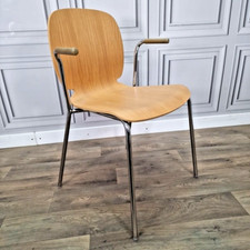 Retro Ikea Dietmar Chair Chrome Mid-Century Danish Style Arm Office Desk Seat