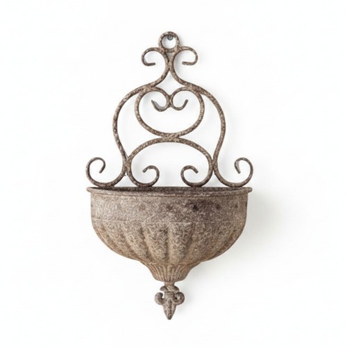 Wrought iron hanging - wrought, planter