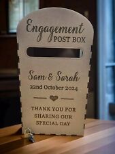 Post box Personalised Post box Weddings/ Engagement  laser cut Wooden MDF
