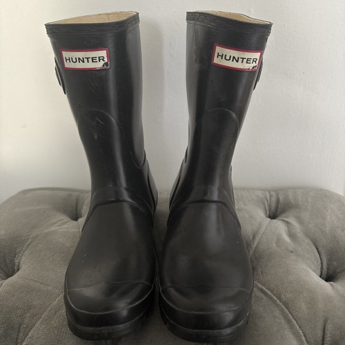 Hunter ladies black rubber - hunter,