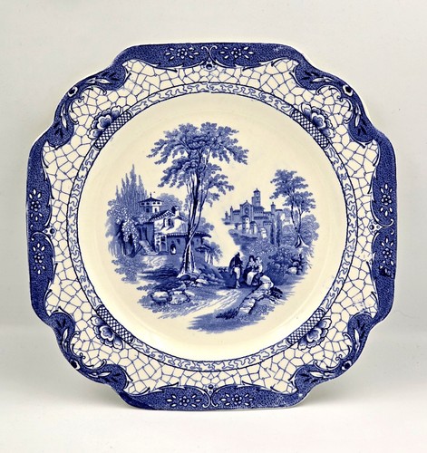 Antique adams pottery blue - antique,