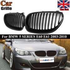 Front Kidney Grille Grille Gloss Black For BMW E60 E61 5 Series M5 2003-2010 UK