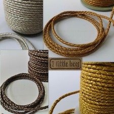Braided Leather Cord Genuine