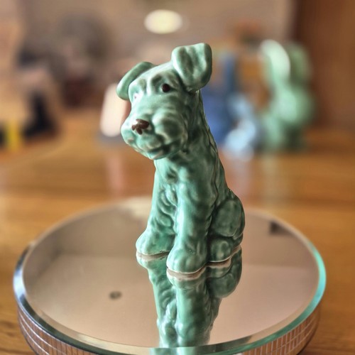 Sylvac green dog - , figurine