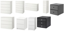IKEA MALM Chest of Drawers 2 3 4 6 Bedsides Drawer Bedroom Storage Unit Modern