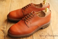 Joseph Cheaney Tan Brown Leather Derby Brogue Shoes Men's UK 8.5 F US 9.5 NEW