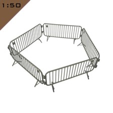 5x 3D printed PEDESTRIAN CROWD