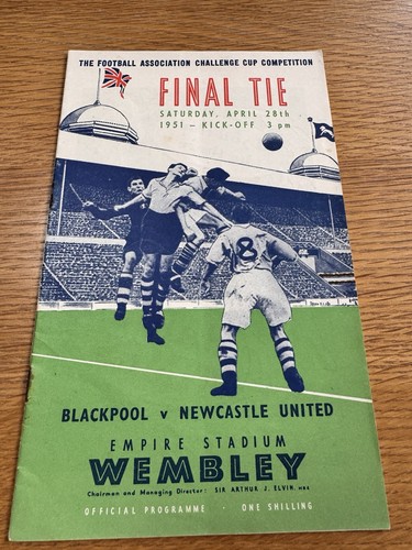 1951 cup final programme - cup,