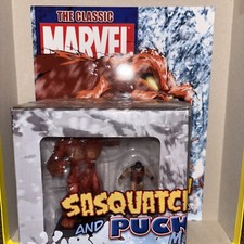 THE CLASSIC MARVEL FIGURINE COLLECTION SPECIAL SASQUATCH & PUCK EAGLEMOSS FIGURE