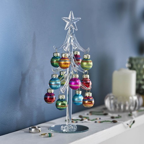 Glass bauble tree - glass,