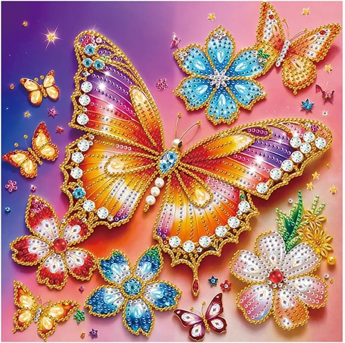 Butterfly diamond painting kit - painting,