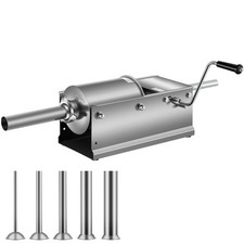 3L Sausage Stuffer Filler Maker Meat Machine Horizontal with 4 Nozzles